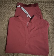 Women's Figs Technical Collection, XXL, Burgundy, Rafaela Top  Zamora Pants