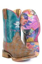TIN HAUL TWISTER / TUTI FRUTI SOLE Big  Little Girls Cowboy Boots