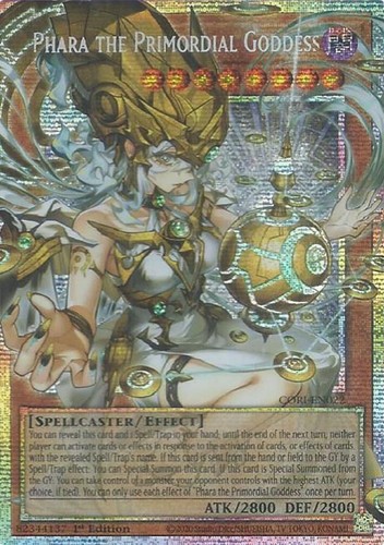 Yugioh! Phara The Primordial Goddess Origin CORI-EN022 Chaos
