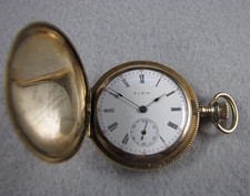 Mod 2 Elgin Grade 354 Size 0s 15J Gold Filled Hunter Pocket Watch DOES NOT RUN