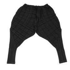 PLEATS PLEASE Stripe Weaving Pleated Pants Size 3 K-164905 