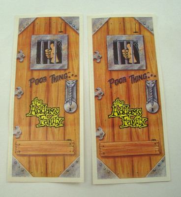 1992 Target & The Addams Family - Maze & Rub-on Tattoo Promo lot of 2