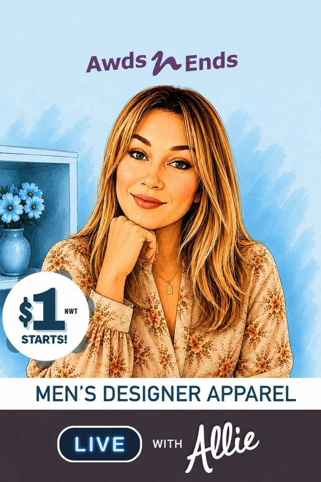 Men's Apparel w/Allie! All NWT! Designer Brand Names - All $1 Starts