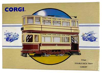 Corgi Classics Double Deck Tram Cardiff 1:76 Die Cast Model NEW 1993 #97264