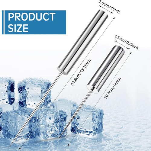 Edelstahl Eispickel Zerkleinerer Meißel Entfernung Zerkleinert 8 Zoll, Silber  - Bild 2 von 7