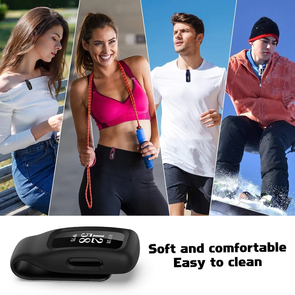 Чехол-клипса совместимый с Fitbit Inspire 2/3, мягкая силиконовая застежка-клипса Ac упаковка 4 шт. - Изображение 4 из 4