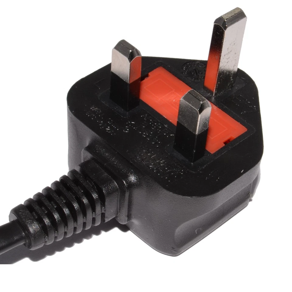 Figure 8 Power Cable UK Plug to C7 Lead for LED TV Samsung/LG Black/White Laptop - Image 4 of 4