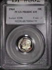 1964 Roosevelt Silver Dime 10C - PCGS PF68 DCAM - Frosty Coin SKU#802