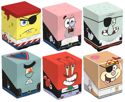 Ultimate Guard Squaroes SpongeBob SquarePants PIRATE 6ct Boulder Deck Boxes NEW