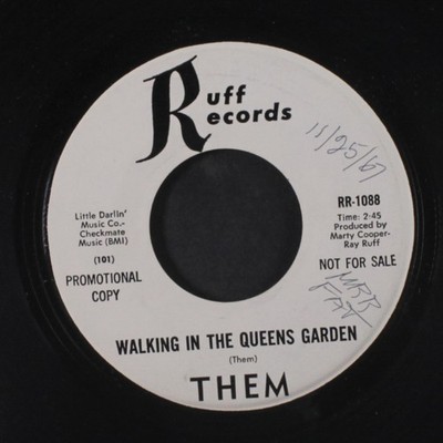 THEM: walking in the queens garden / i happen to love you Ruff Records (2) 7''