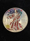 2001 Beautifully Painted American Silver Eagle 1 Oz. .999 Fine