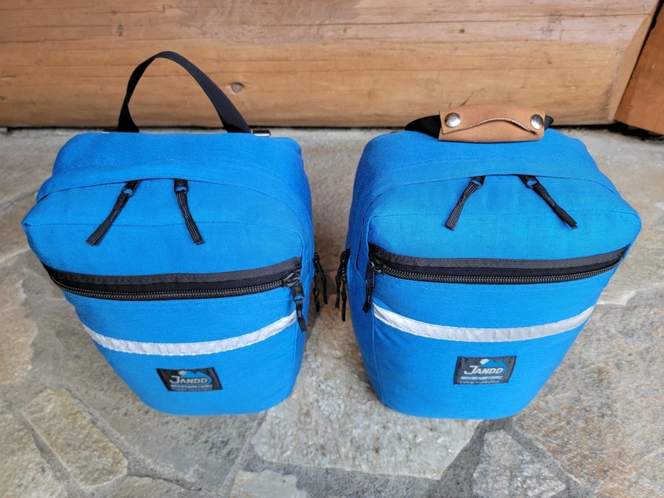 JANDD MOUNTAINEERING (Santa Barbara) Vintage Blue Cordura Cycling Pannier Bags - Image 4 of 4