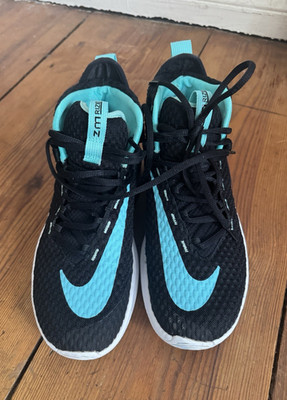 Nike Zoom Rize Basketballschuhe Schwarz/Türkis Mesh Gummi EUR 43