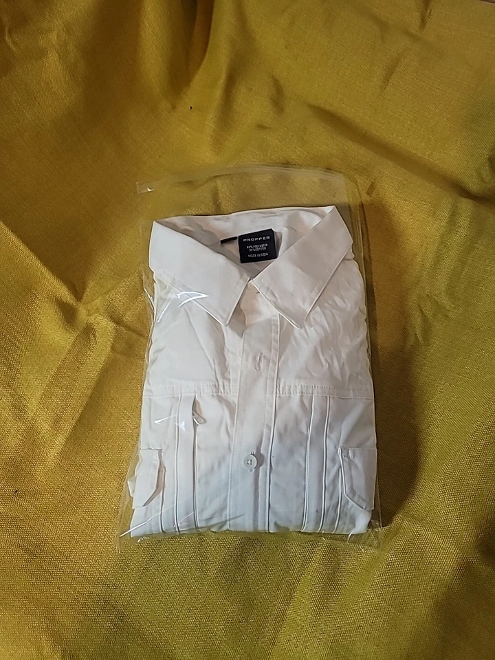 Propper® Men's Long Sleeve Tactical Shirt – Poplin White - Image 2 of 4