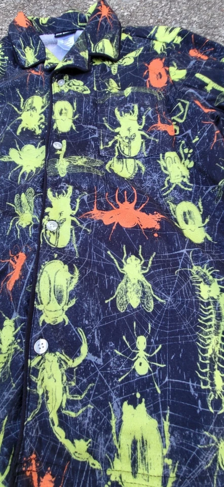 Joe Boxer Bug Pajamas PJ's 2 Pc Set Spiders, Centipedes Ants Bugs XL 14/16 - Image 3 of 4