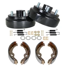 Rear Brake hub Drums Brake Shoe Spring Kit For EZGO TXT Electric Golf Carts 96+
