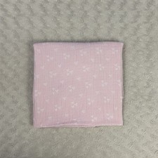 Le Petit Pink White Hearts Baby Swaddle Blanket Muslin Cotton Thin Lovey