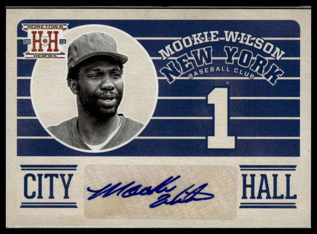 Mookie Wilson #CHMW 2013 Panini Hometown Heroes Baseball City Hall Signatures
