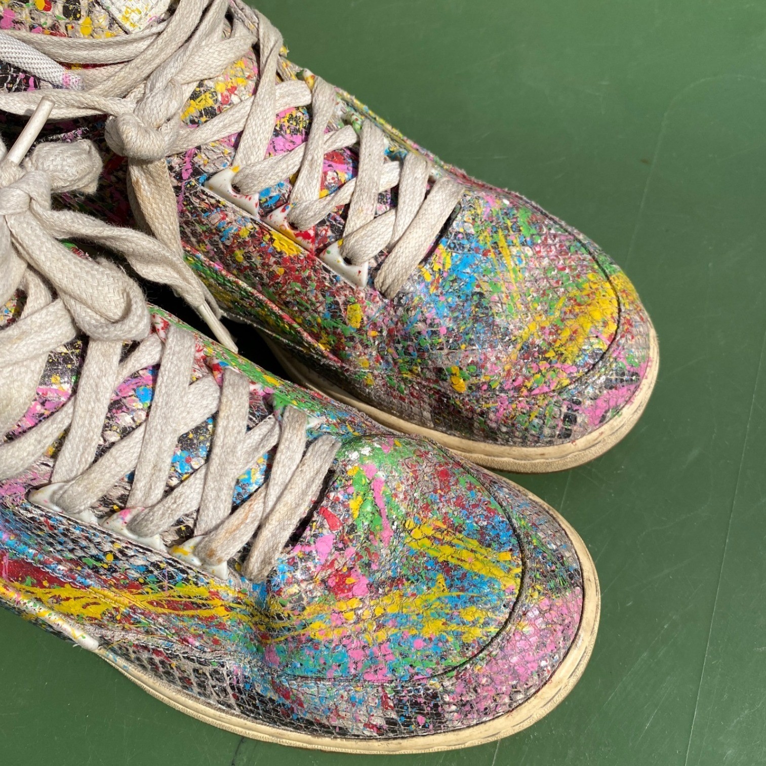 Nike Air Python PRM Snakeskin Paint Splatter Mens… - image 9