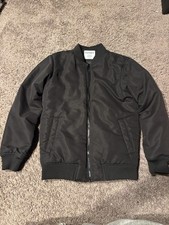 Old Navy Youth Bomber Jacket XL 14-16 Black Water-Resistant Boy s Unisex
