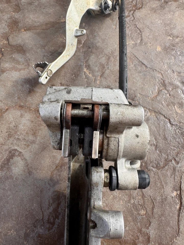 2002 02 Yamaha YZ250 YZ 250 YZ125 125 Rear Brake Caliper Master Cylinder Lever - Image 3 of 4