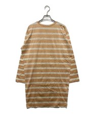 GUCCI                    Striped cut and sew dress Beige x White