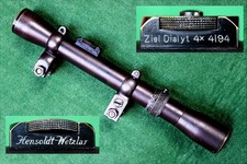 Zielfernrohr ZF Hensoldt Wetzlar ZIEL DIALYT 4x  STEEL SCOPE aus vor 1945