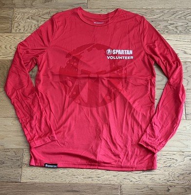 Spartan Volunteer Battle Miles Finisher Shirt Medium Athletic  Active NWOT