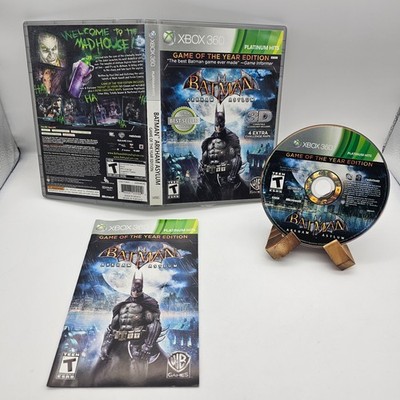 Batman: Arkham Asylum Platinum Hits Game of the Year Edition (Xbox 360, 2010)