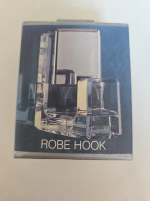 Lucite Chrome Trimmer Robe Hook Screw To Door NIB - Image 1 of 4