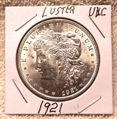 1921 BU GEM MORGAN SILVER DOLLAR UNC MS HIGH LUSTER