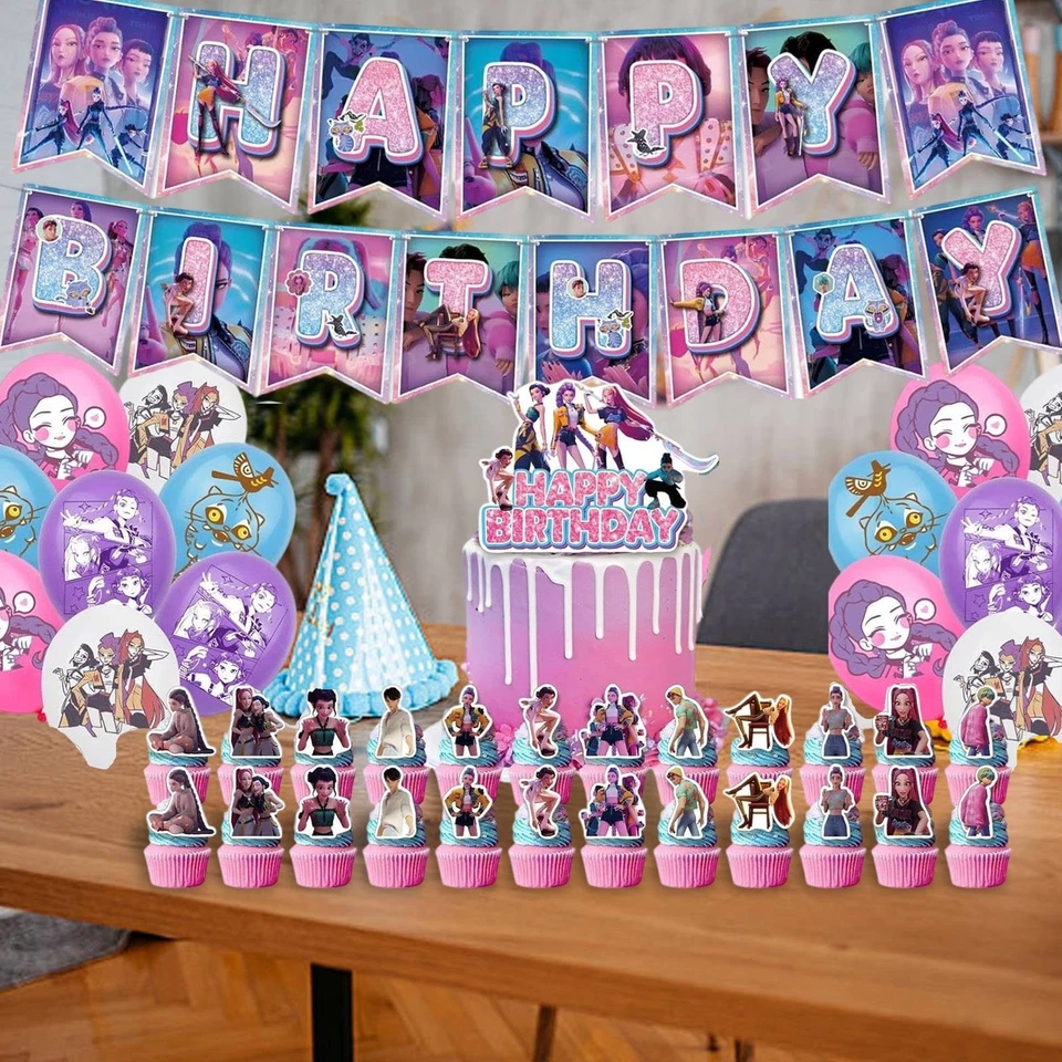 Huntrix KPop Demon Hunters Birthday Decorations Party Surprised Gifts for Girls - Image 3 of 4