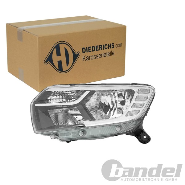Diederichs Halogen Scheinwerfer LED-TFL Links FüR Dacia Logan Sandero | 4456181-image