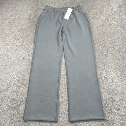 CRZ YOGA Sweatpants Women’s M 8/10 Gray Wide Leg Poly Modal Stretch 31” NWT