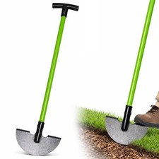 CARBON STEEL LAWN EDGER HALF MOON GARDEN GRASS KNIFE EDGING EDGE