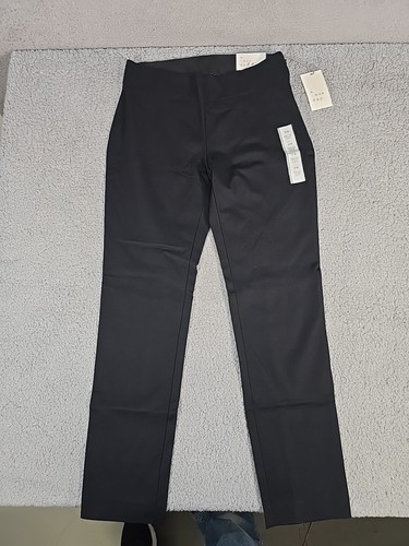 NWT A New Day Side Zip Skinny Ankle Pants Womens Size 2/R Black Stretch Casual