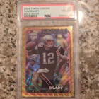 2024 Topps Chrome Tom Brady Gold Wave Refractor /50 #120 PSA 10 Football Card