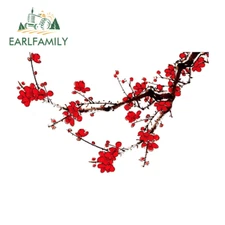 EARLFAMILY 5.1" Cherry Blossom Creative Car Decals Car Doors Windows Stickers
