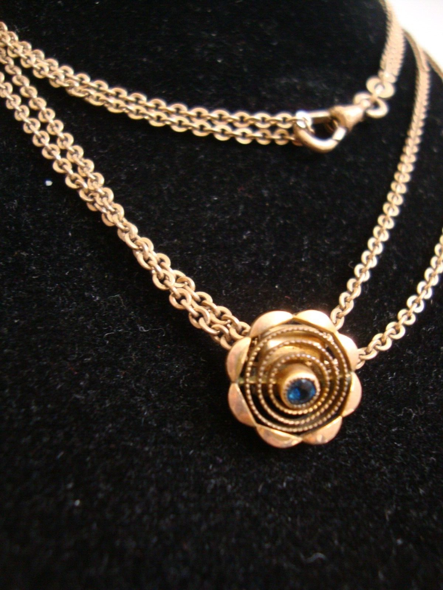 Victorian Slide Charm Paste Rose Gold Plated 60