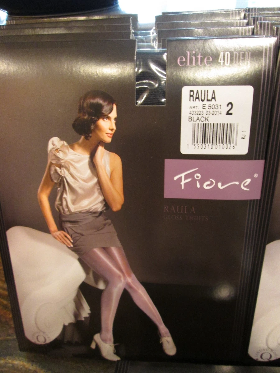 FIORE RAULA ELITE 40 DENIER PANTYHOSE GLOSS TIGHTS 2 COLORS 3