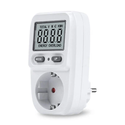 LIONSHEE Energiekostenmessgerät Stromzähler Steckdose Strommessgerät Stromverbrauchzähler