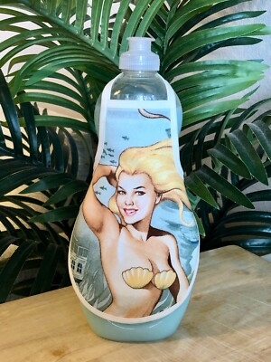 Pin Up Mermaid Beach House Decor Kitchen Bathroom Soap Bottle Apron fits 25 oz.