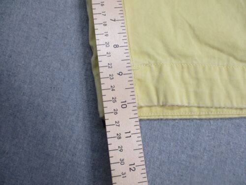 Vintage Ralph Lauren Polo Chino Shorts Sz 34 Yellow Golf Drawstring Zip Button - Picture 2 of 9