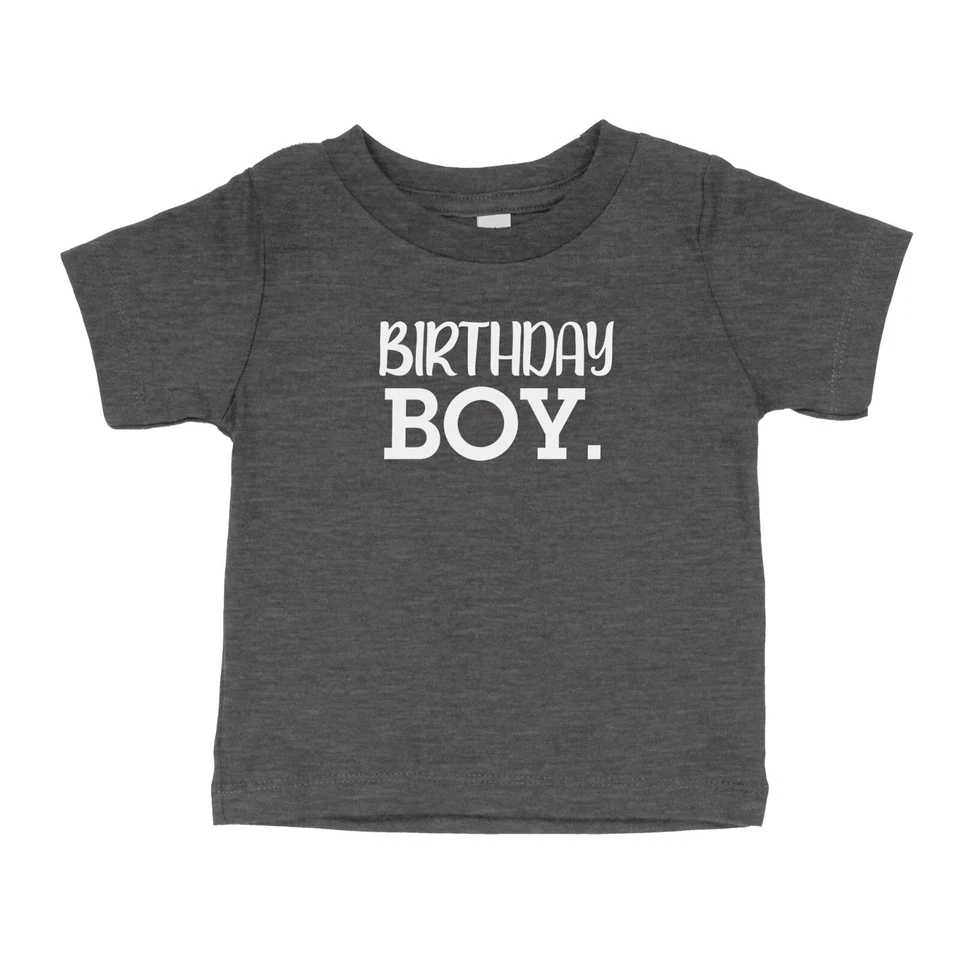 Niño Pequeño Niños Juveniles Camiseta Cumpleaños Niño Camisa Feliz Cumpleaños Niño Camiseta Cuello Redondo Foto 2 de 3