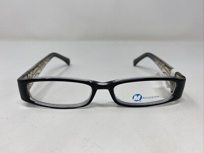 Modern FIREWORKS BLACK 46-16-135 Plastic Full Rim Eyeglasses Frame  H96