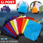 Waterproof Sport String Drawstring Bag Pack Sack School Gym Tote Casual Backpack