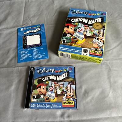 Disney's Magic Artist Cartoon Maker CD-ROM Complete W/ Box