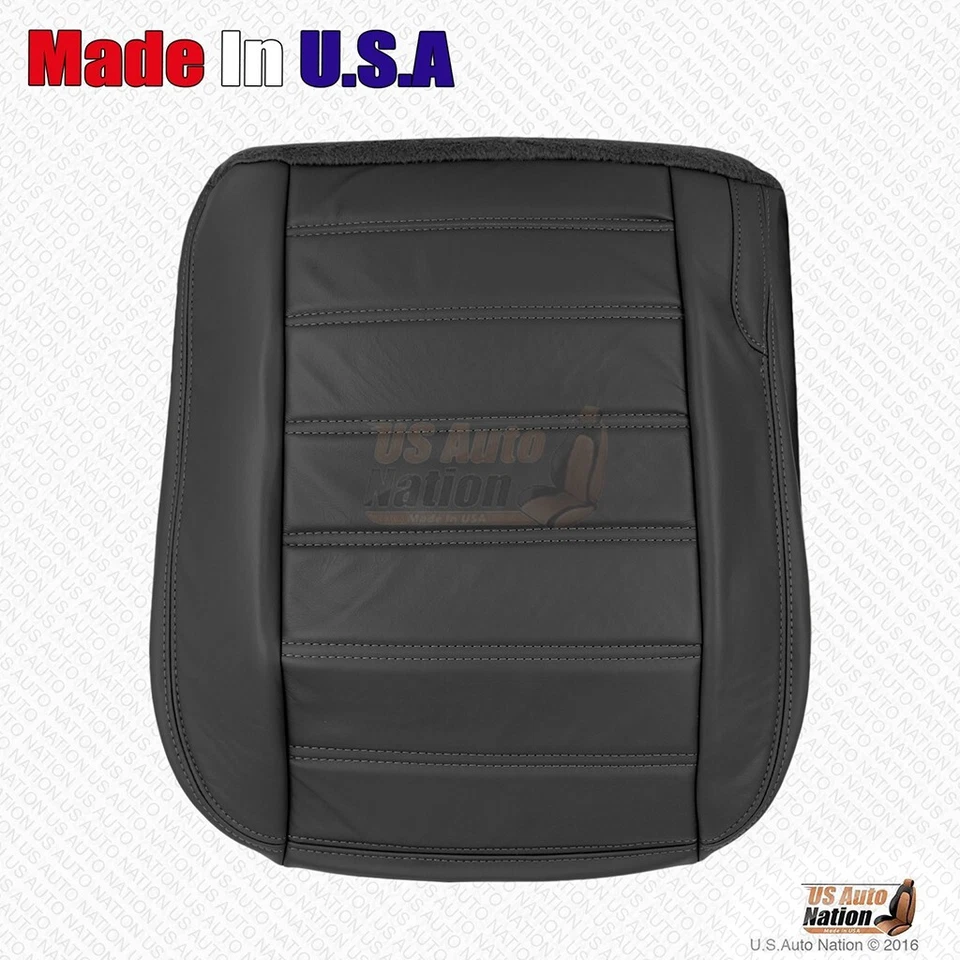 Hummer H2 2003 2004 2005 trasero pasajero parte inferior y superior cubierta de cuero genuino negro Foto 2 de 4