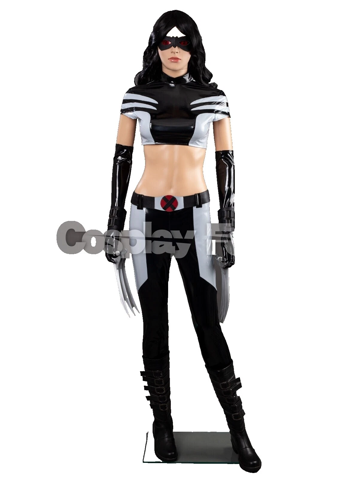 Black Plastic Complete Outfit Costumes