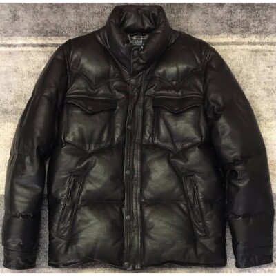 Good Vintage Polo Ralph Lauren Leather Down (M) | eBay